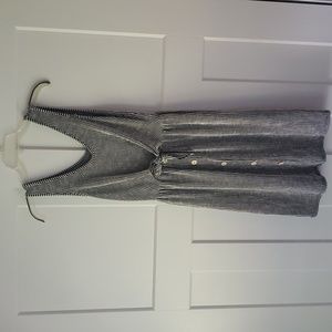 Caution To The Wind Womens Black and White Striped Dress Size Small